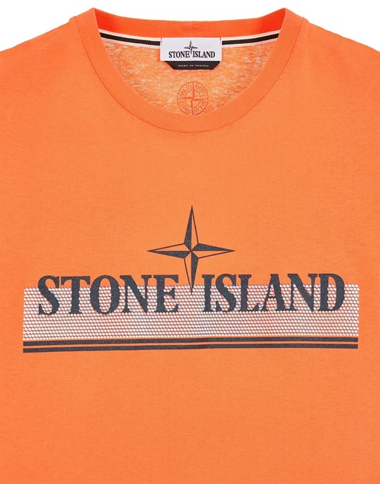 2NS92 30/1 COTTON JERSEY 'TRICROMIA ONE' PRINT_GARMENT DYED ORANGE - 3