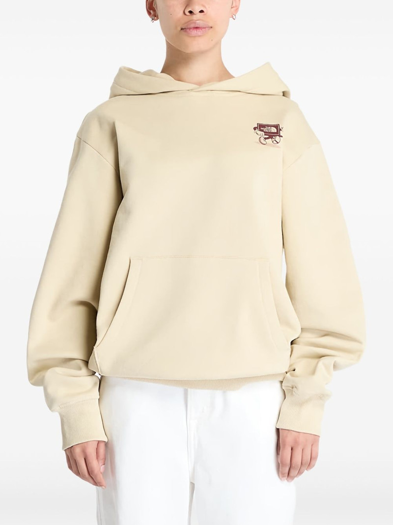 The North Face logo hoodie outlook
