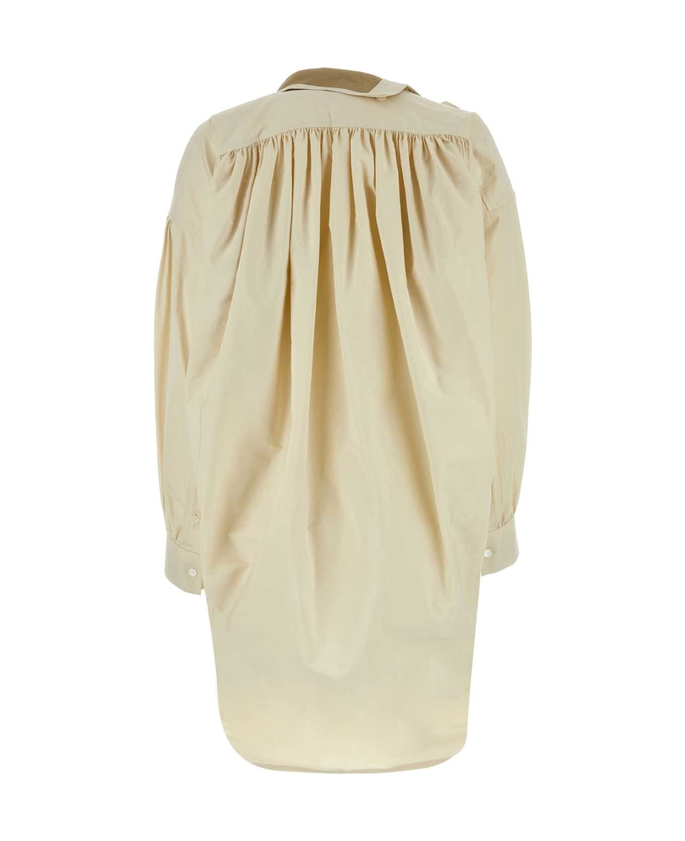 Cotton Blend Shirt Dress - 2