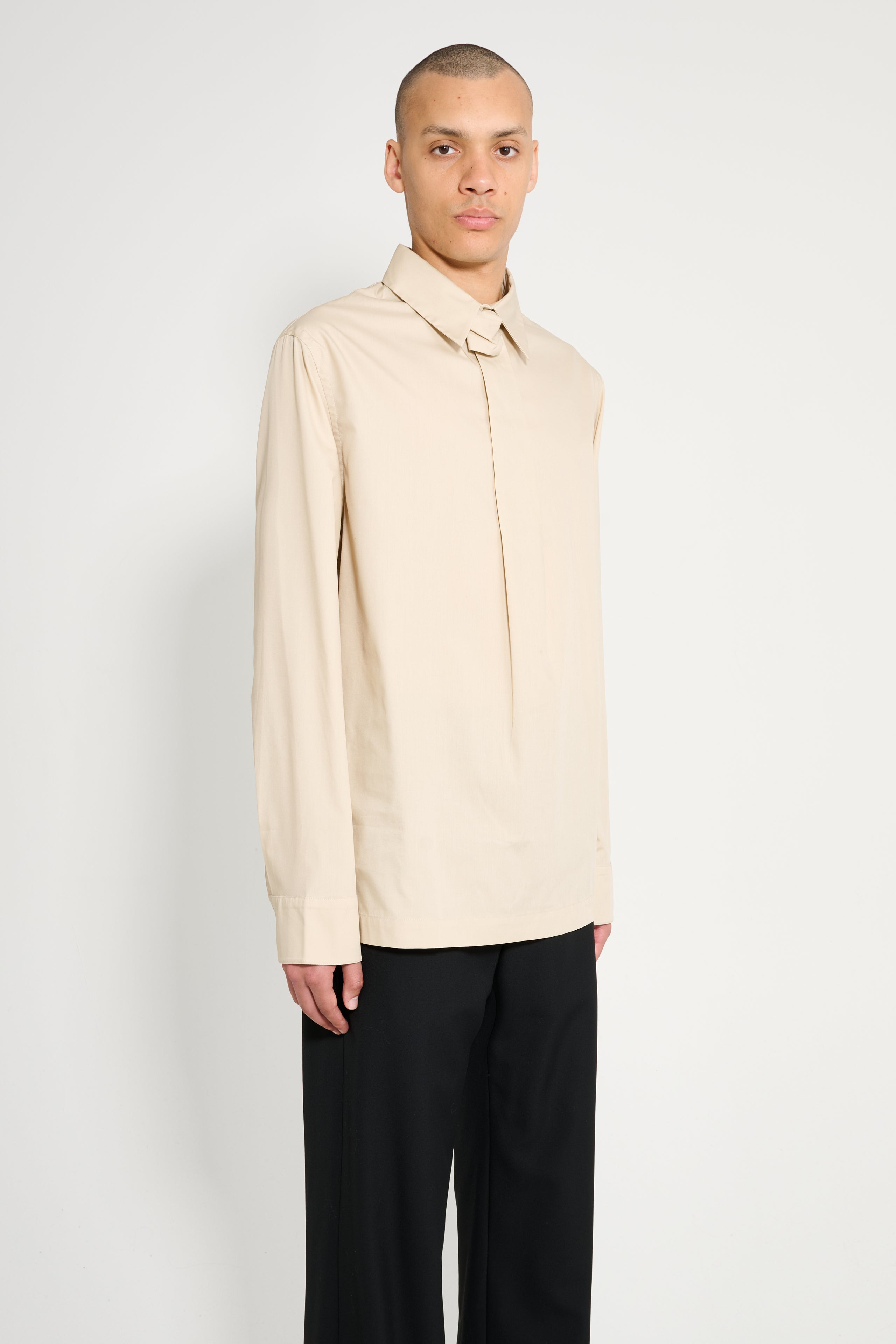 OLLY SHINDER VANISHING TIE SHIRT BEIGE - 4