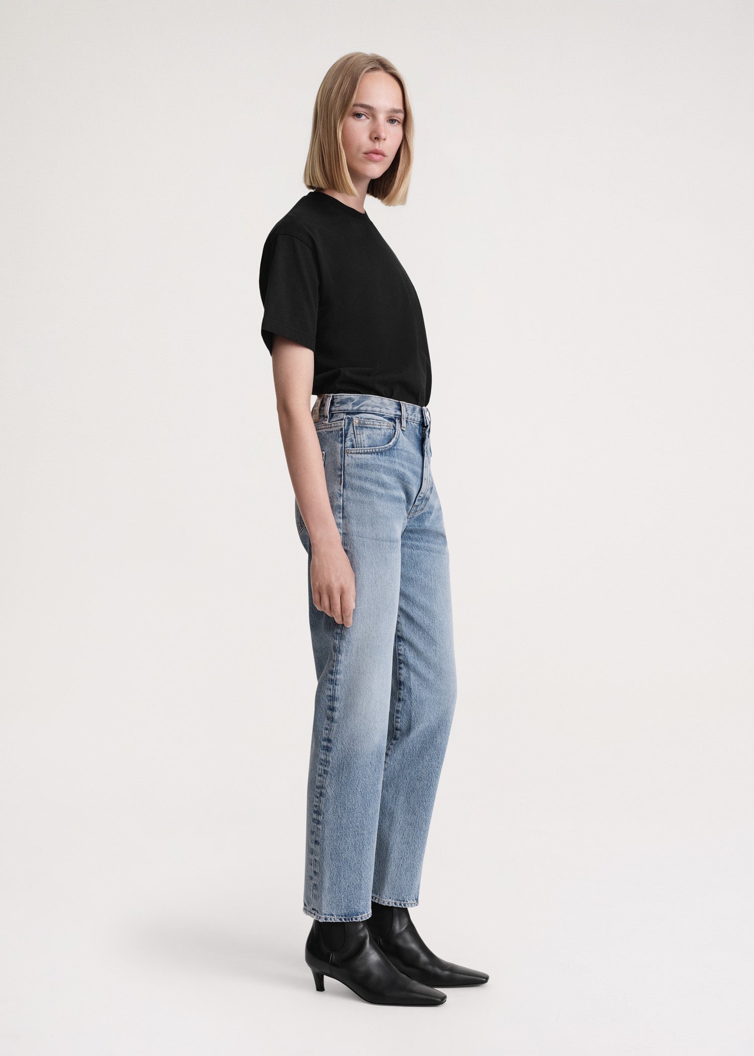 Twisted seam denim worn blue - 3