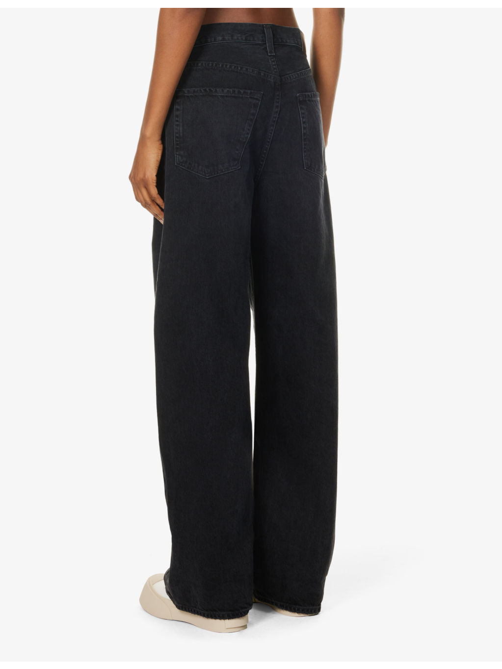 Ayla wide-leg mid-rise organic-cotton jeans - 4