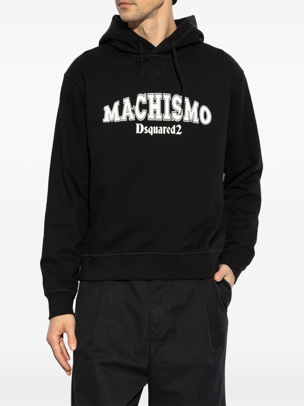 logo-print hoodie - 3