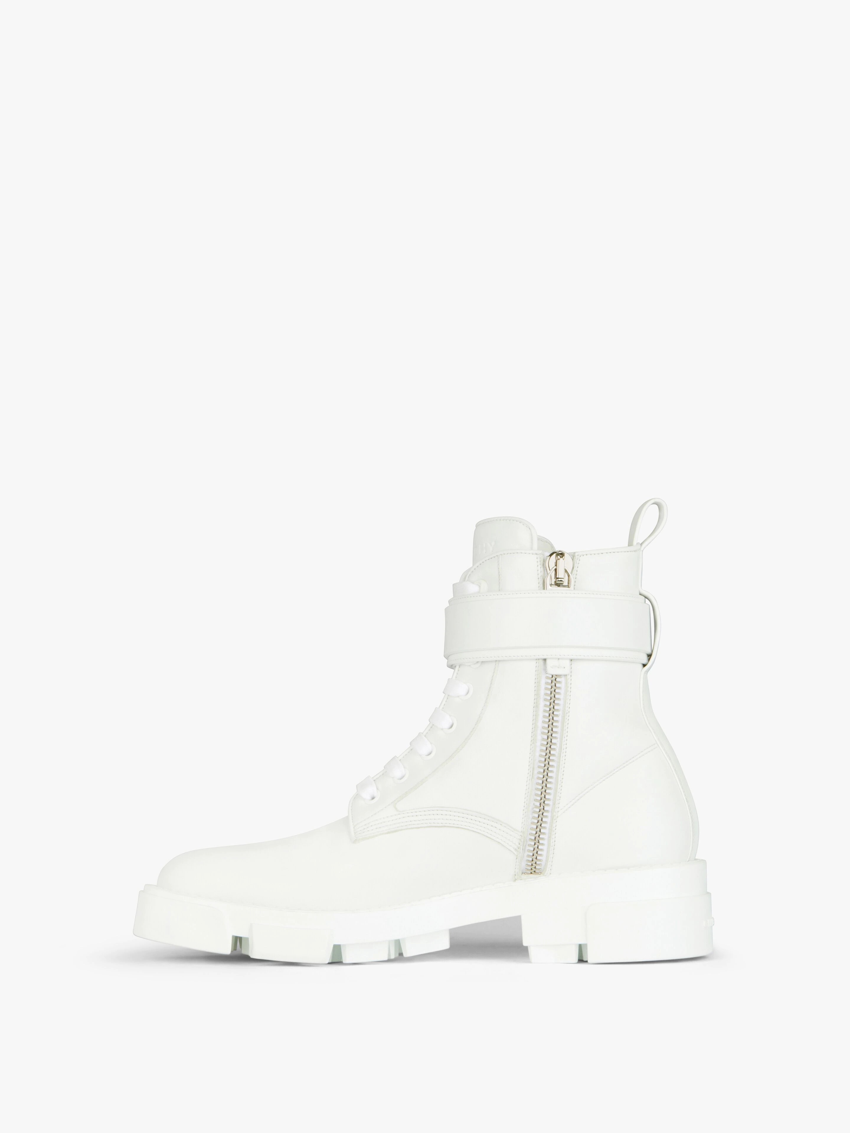 TERRA BOOTS IN LEATHER WITH 4G BUCKLE - 3