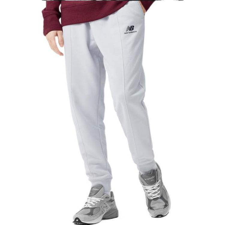 New Balance Logo Casual Joggers 'Grey Black' AMP11313-OGR - 3