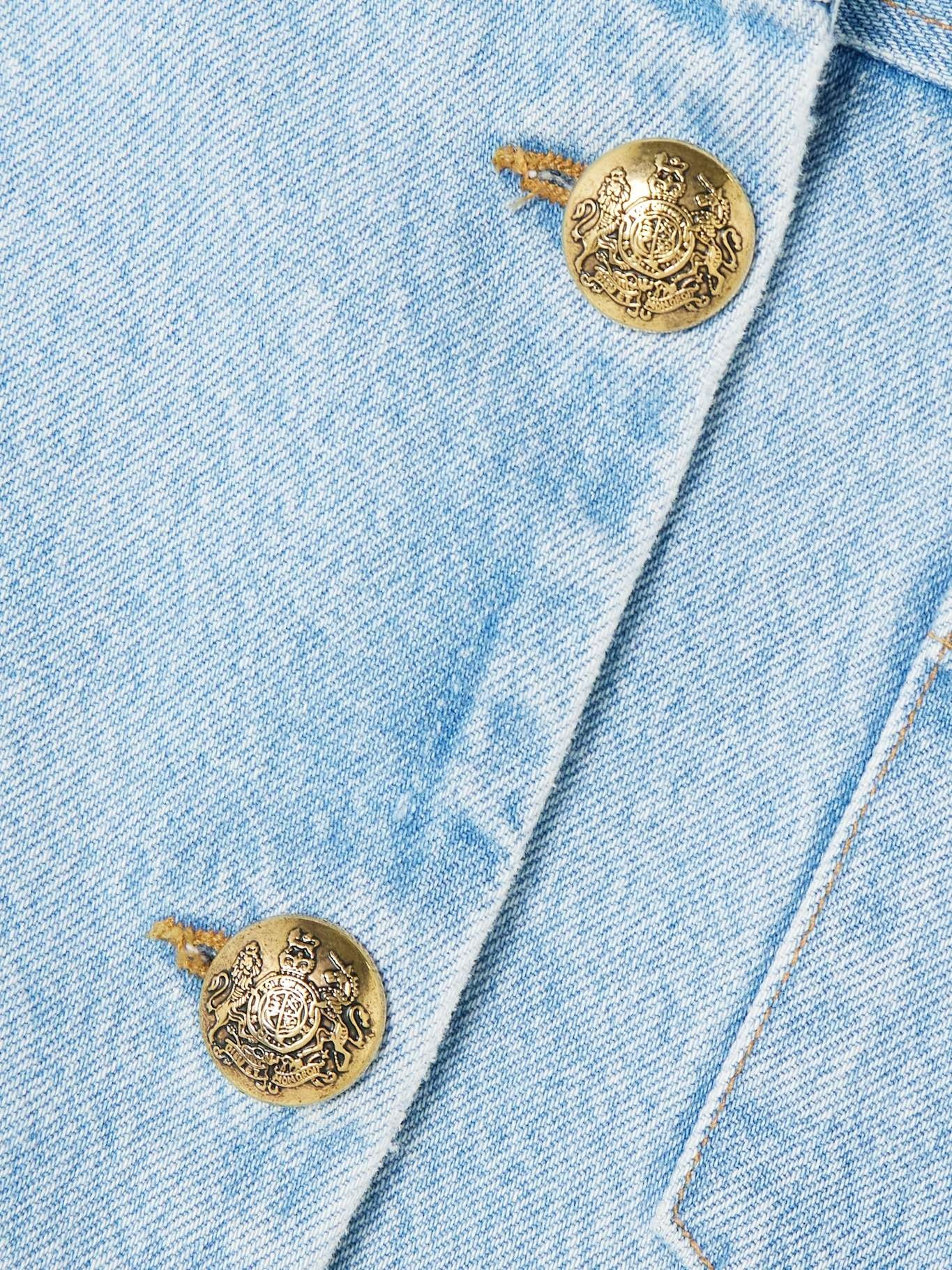Priah cropped denim jacket Light denim - 5