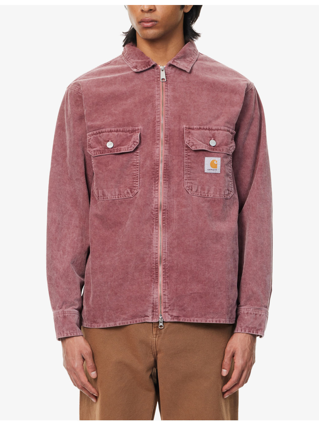 Corduroy Patch-Pocket Cotton Shirt Jacket - 3