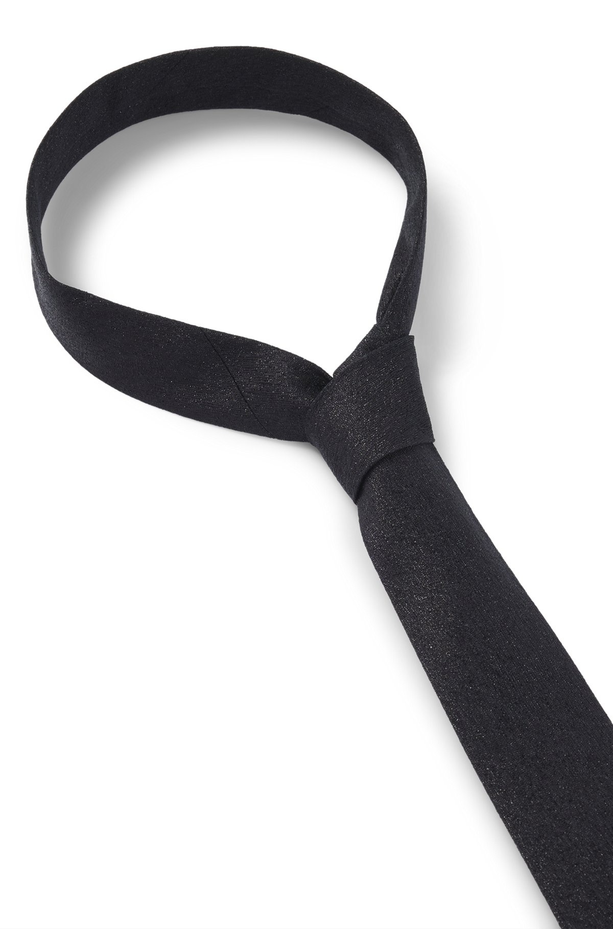 SILK-BLEND TIE WITH METALIZED FIBERS - 6