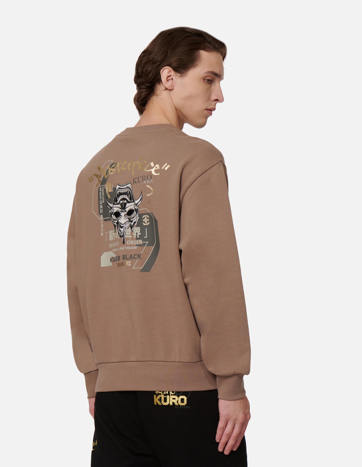 Melting Hannya Skull Embroidered Sweatshirt - 7