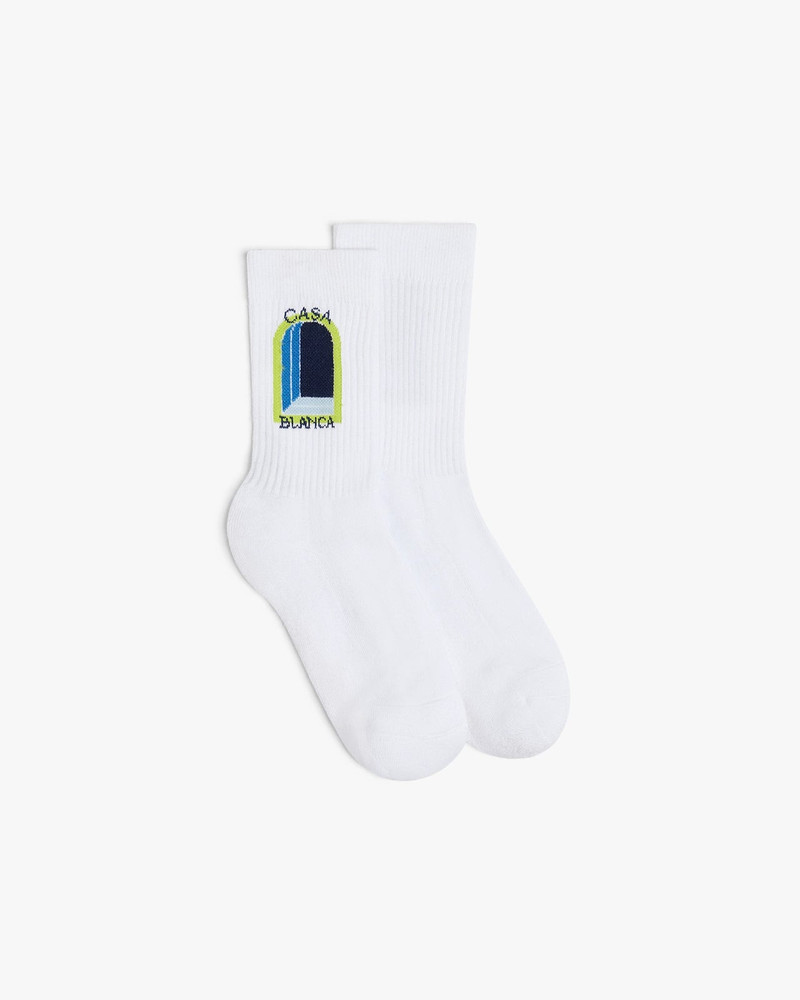 Blue Gradient Arch Socks | Casablanca Paris 1