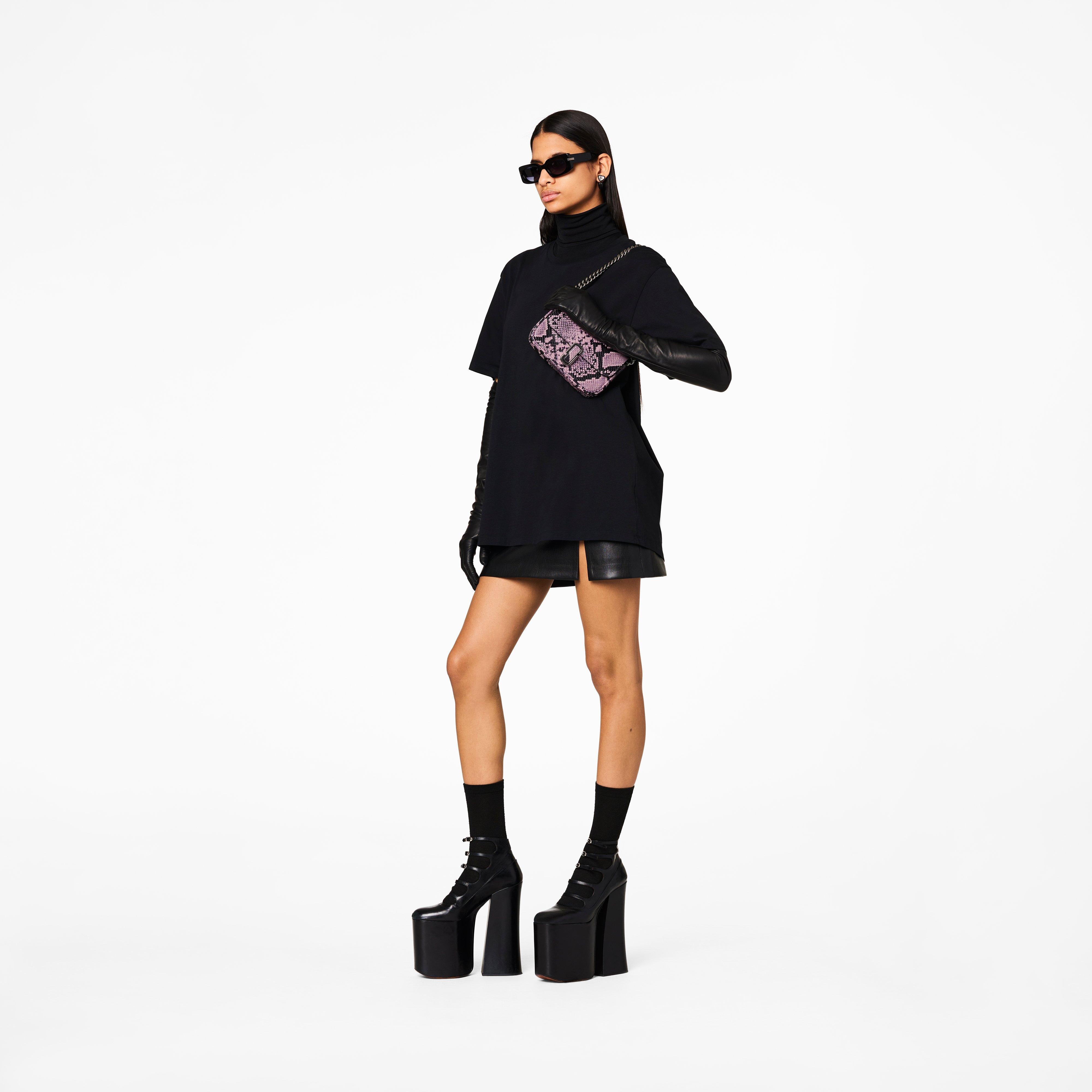 THE SNAKE-EMBOSSED J MARC MINI SHOULDER BAG - 2