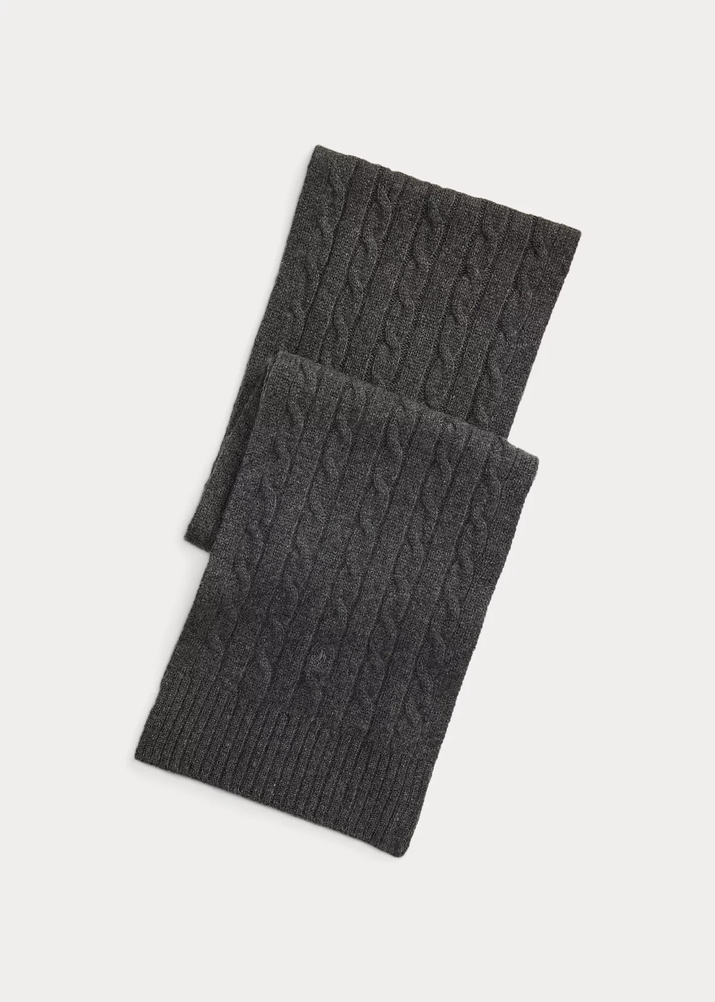 Cable-Knit Cashmere Scarf - 1