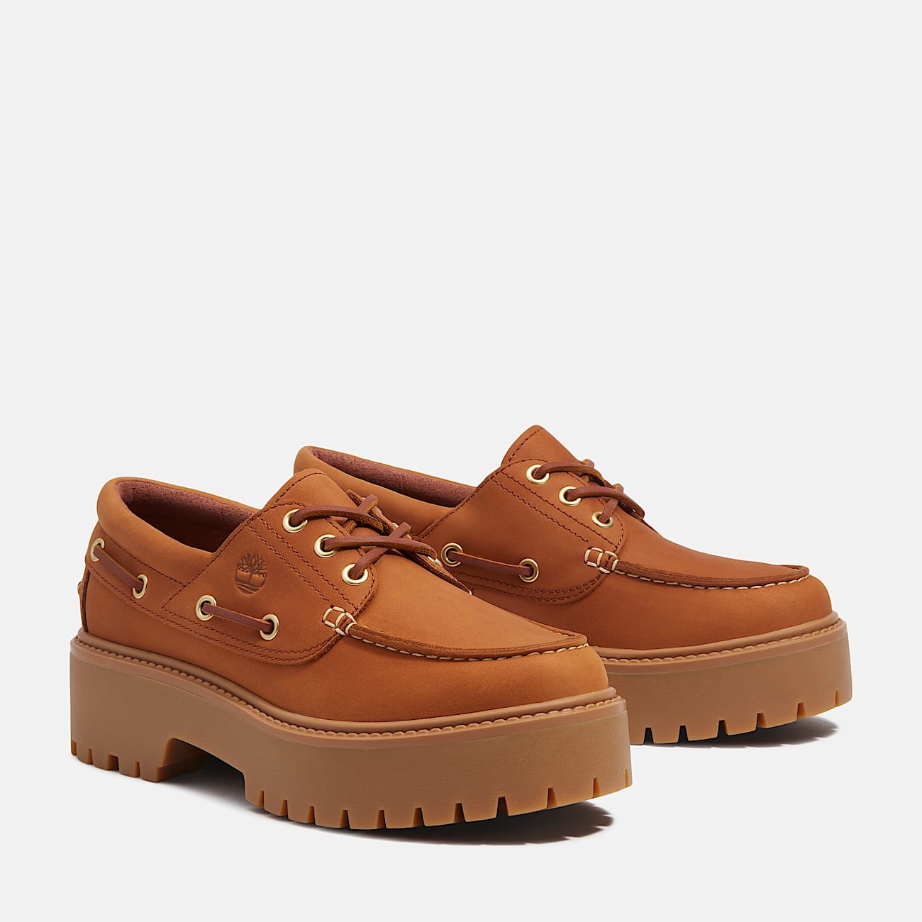 Women's Stone Street Platform Boat Shoe - 4