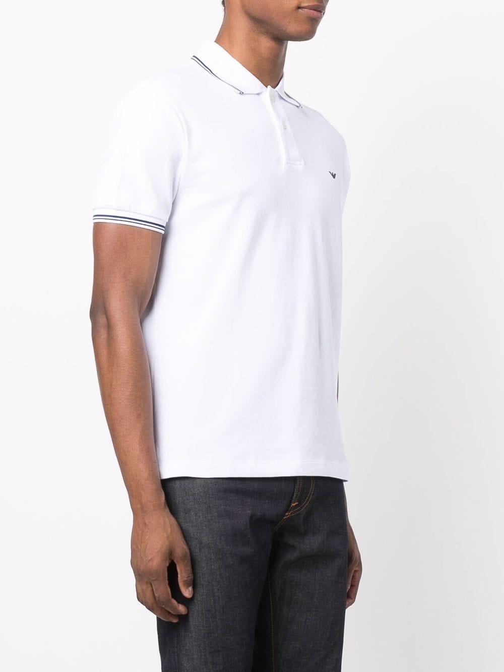 logo-print cotton polo shirt - 3