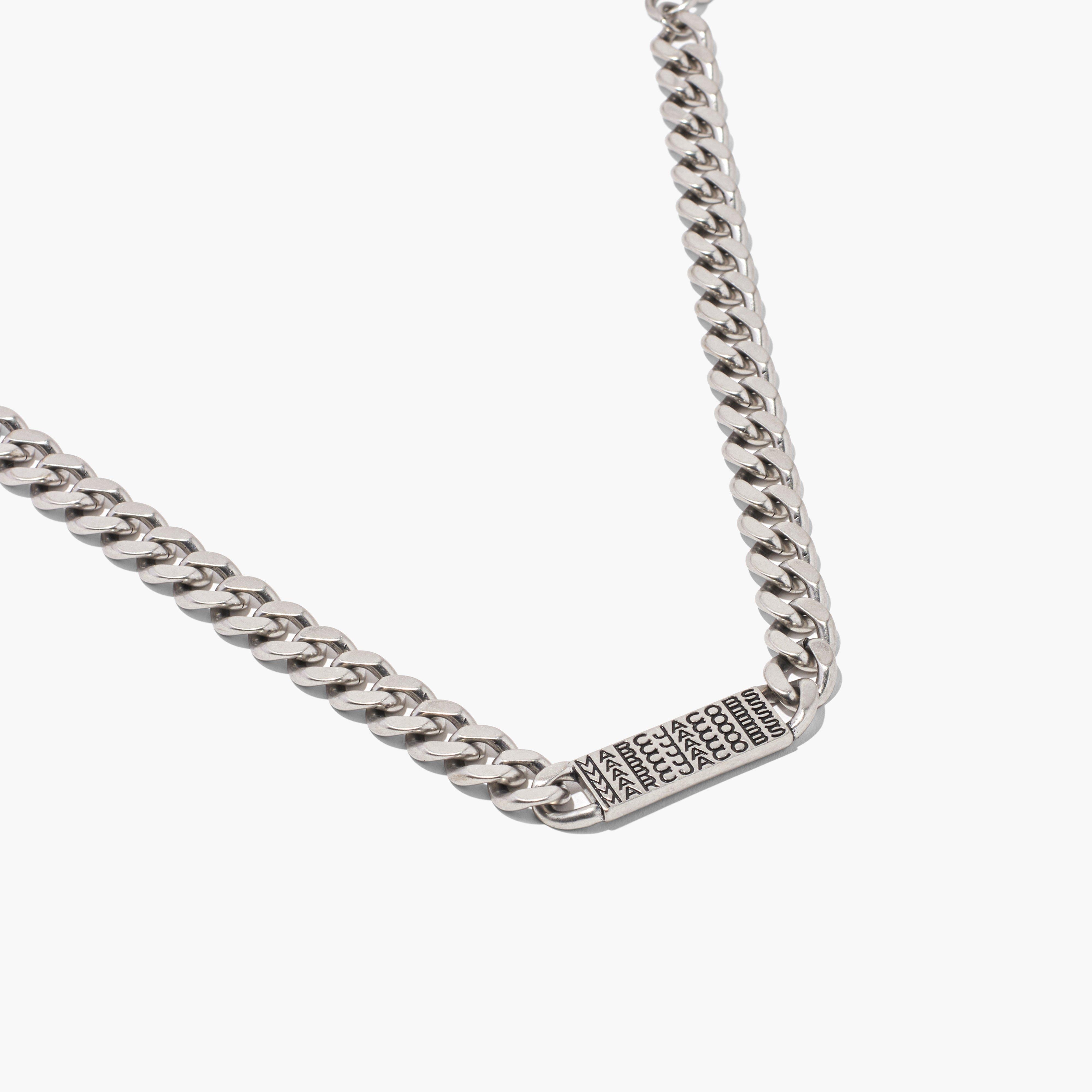 THE BARCODE MONOGRAM ID CHAIN NECKLACE - 3