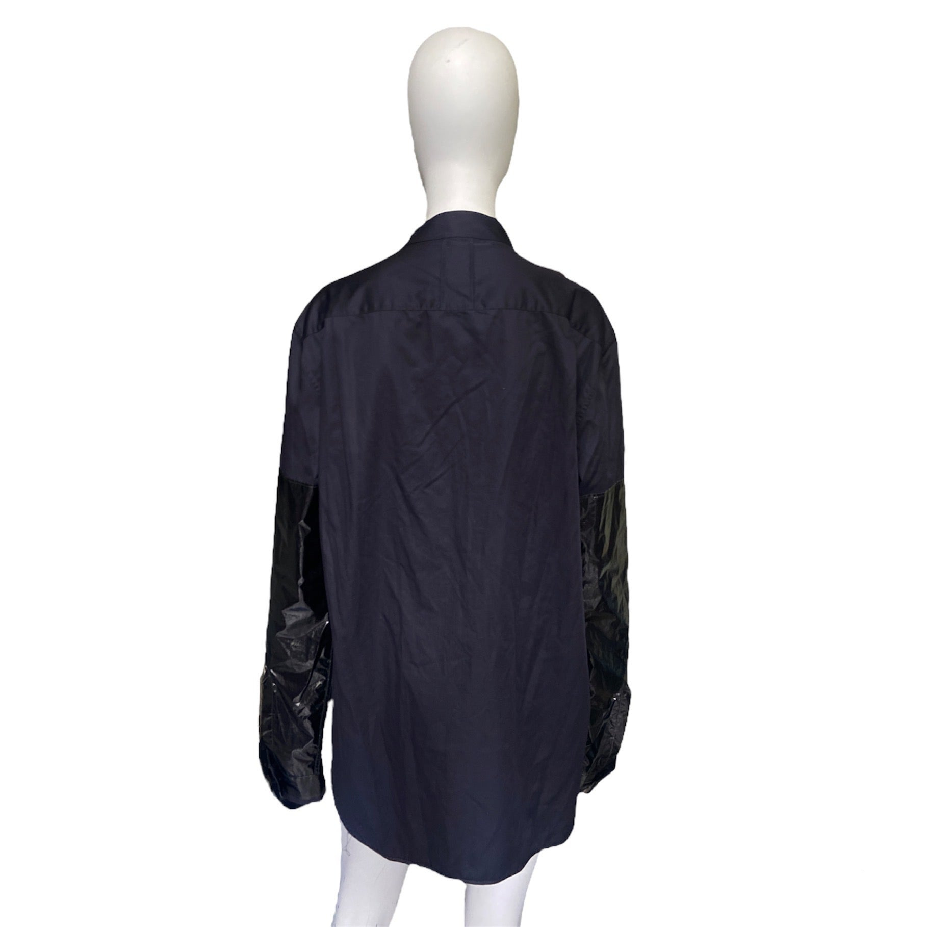 zOthers - Damir domar black cut sleeve slave collar shirt 48 - 3