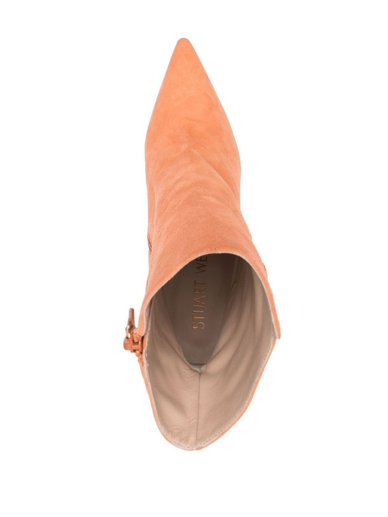 buckle-fastening 110mm suede boots 4