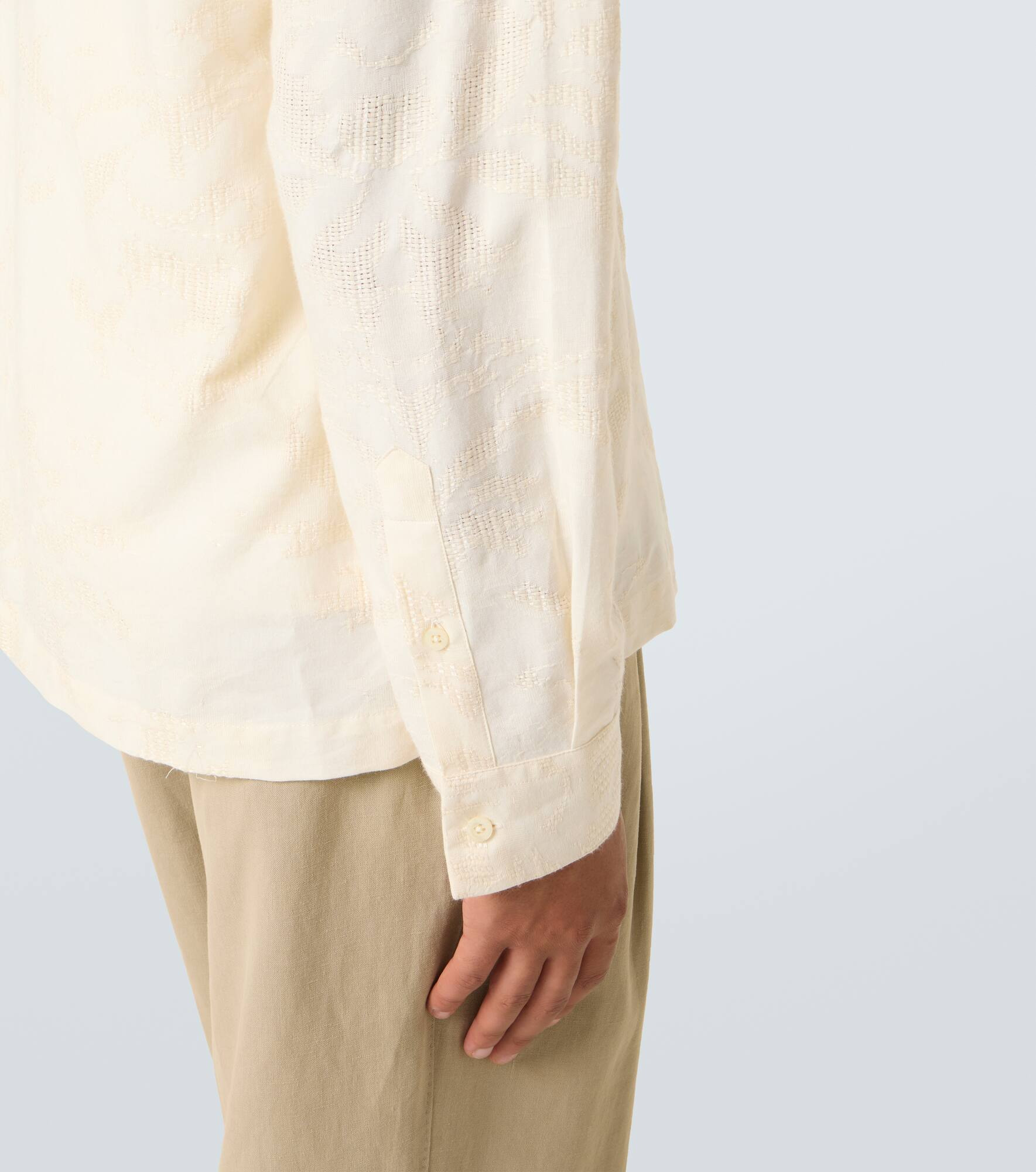 Safra jacquard cotton-blend shirt - 6