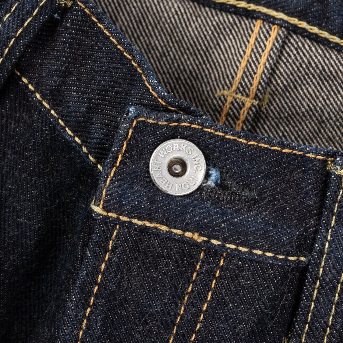 IH-634S-19L 19oz Left Hand Twill Selvedge Denim Straight Cut Jeans - Indigo - 9