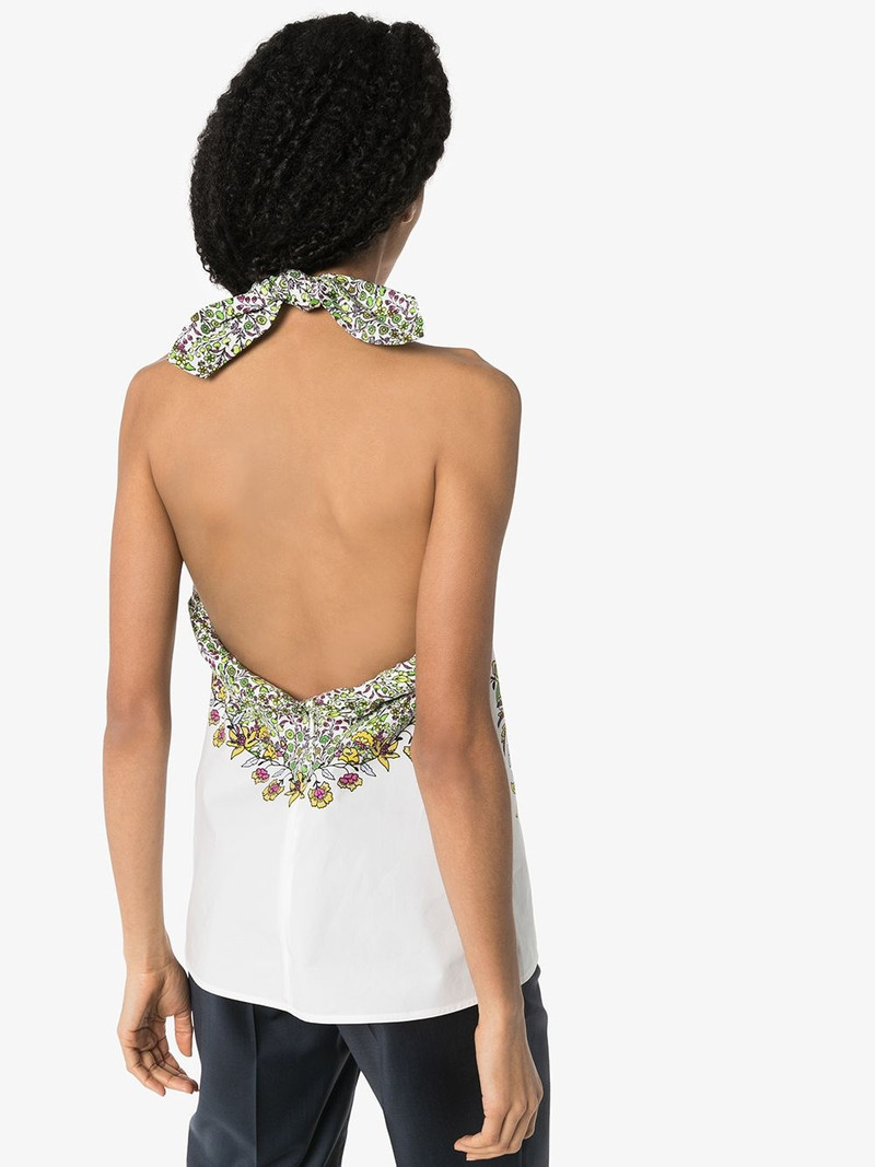 floral-print halterneck top 3