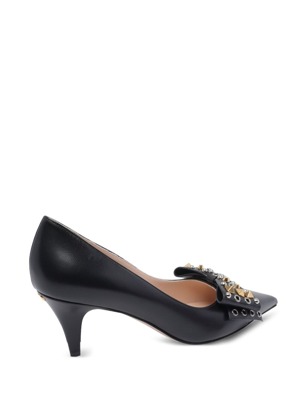 65mm studded-bow pumps - 3