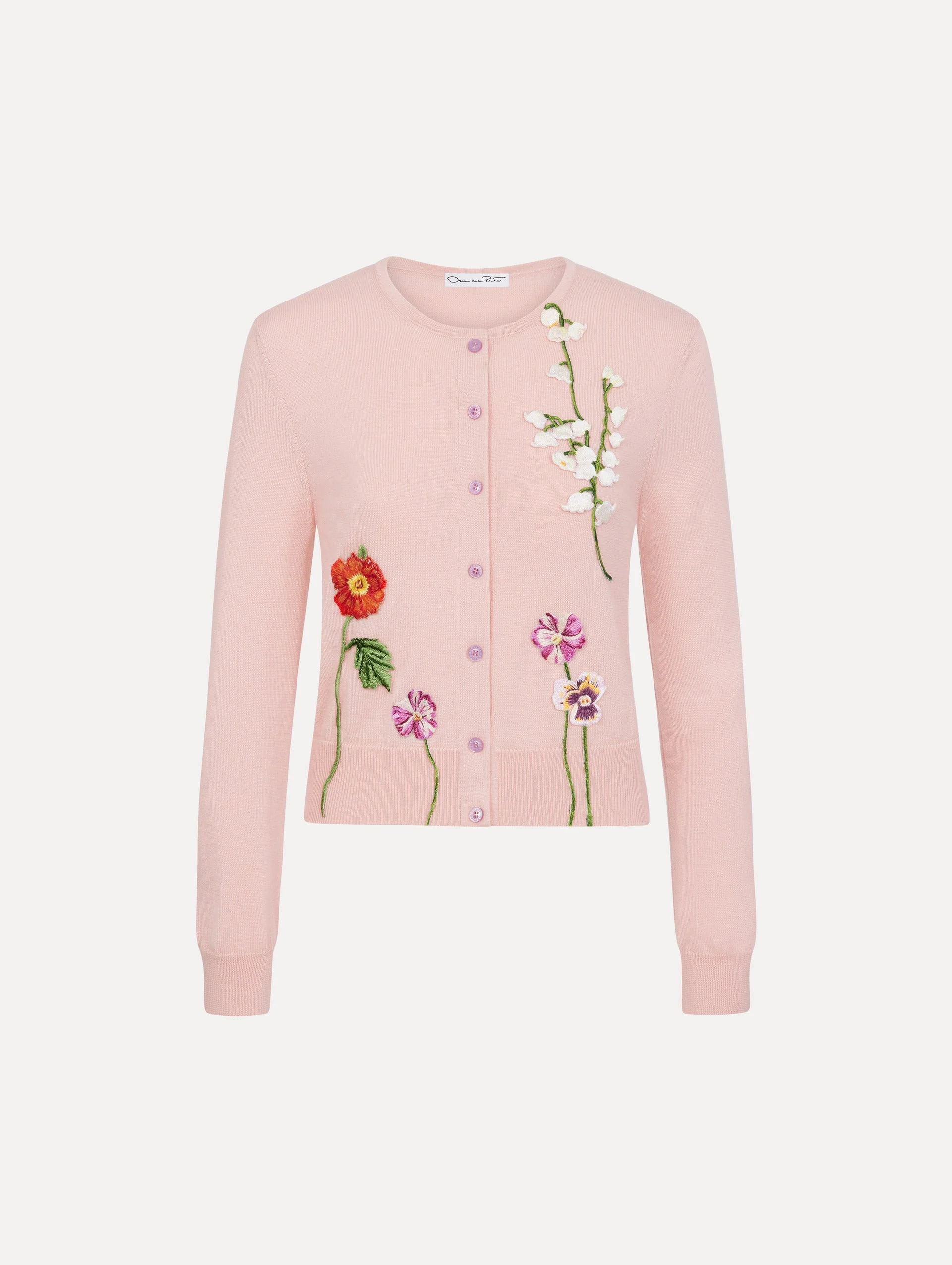 MIXED BOTANICAL THREADWORK CARDIGAN - 1