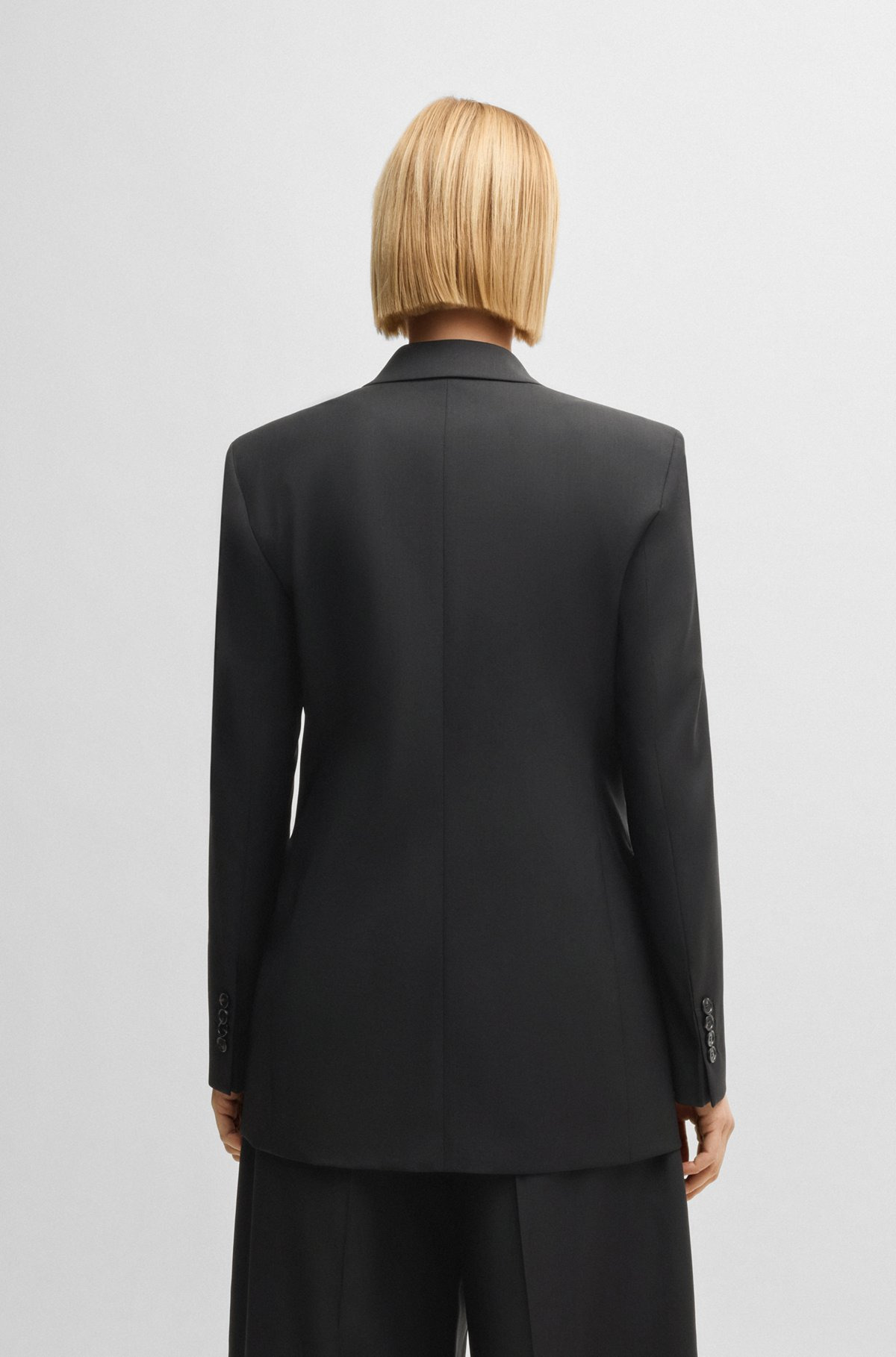 REGULAR-FIT BLAZER IN VIRGIN WOOL - 4