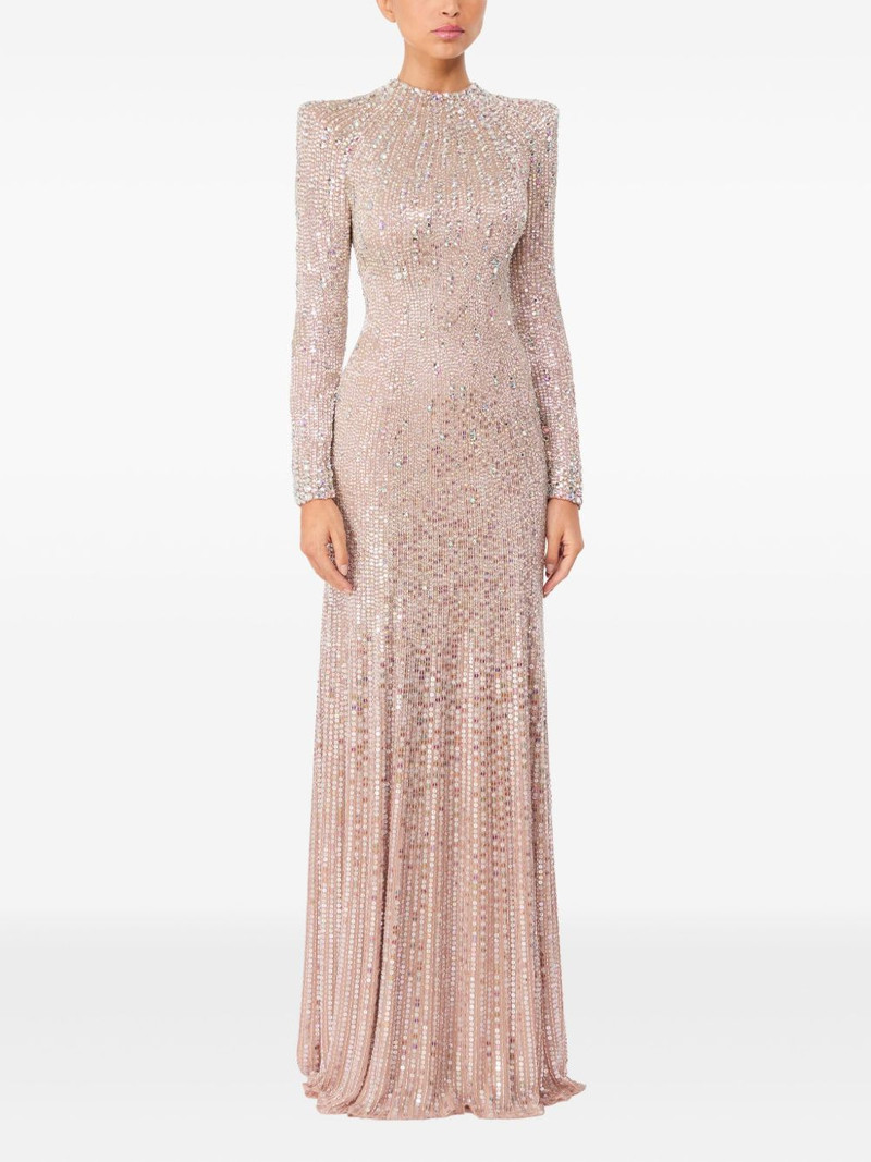 JENNY PACKHAM Rory embellished mock-neck maxi dress outlook