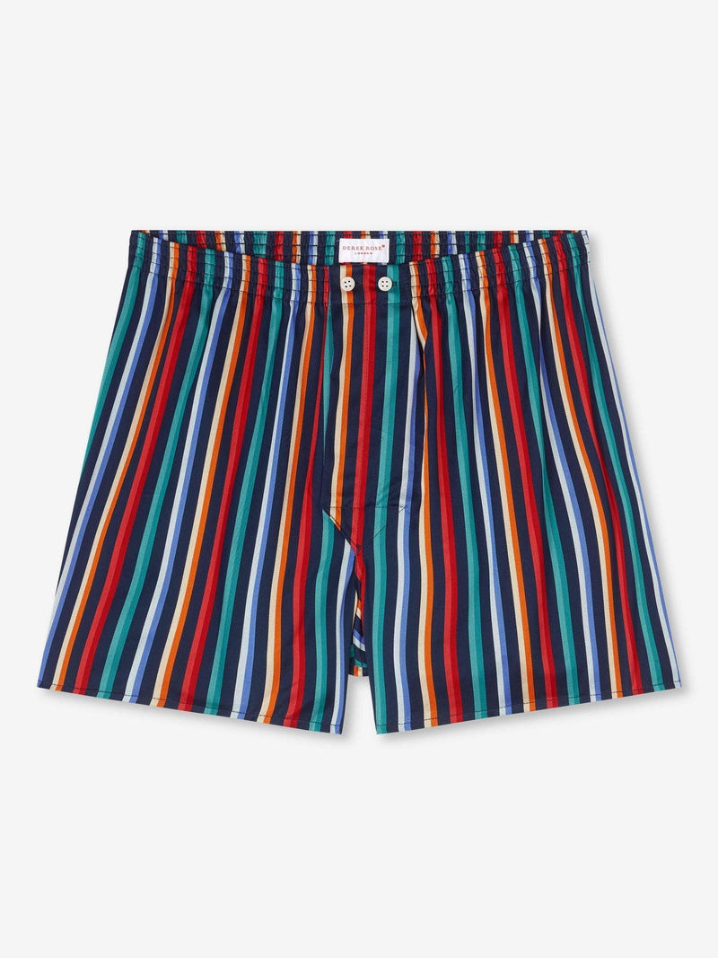 Men's Classic Fit Boxers Wellington 54 Cotton Satin Multi 1