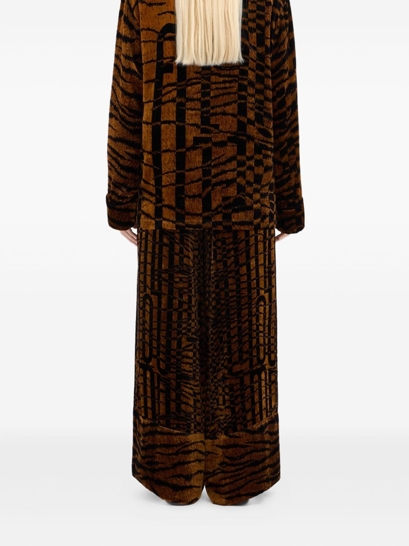 tiger-print double-breasted jacket 3