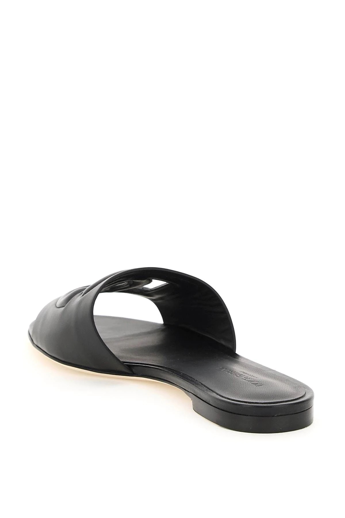 LEATHER SLIDERS WITH LOGO - 2