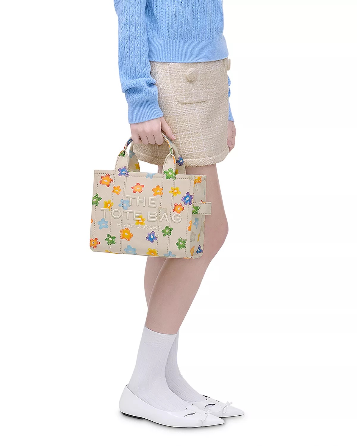 Small Floral Printed Tote - 3