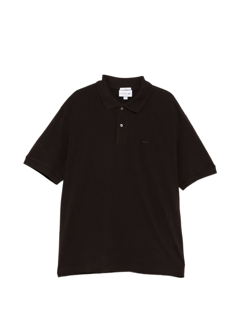 logo-patched short-sleeve polo shirt 1