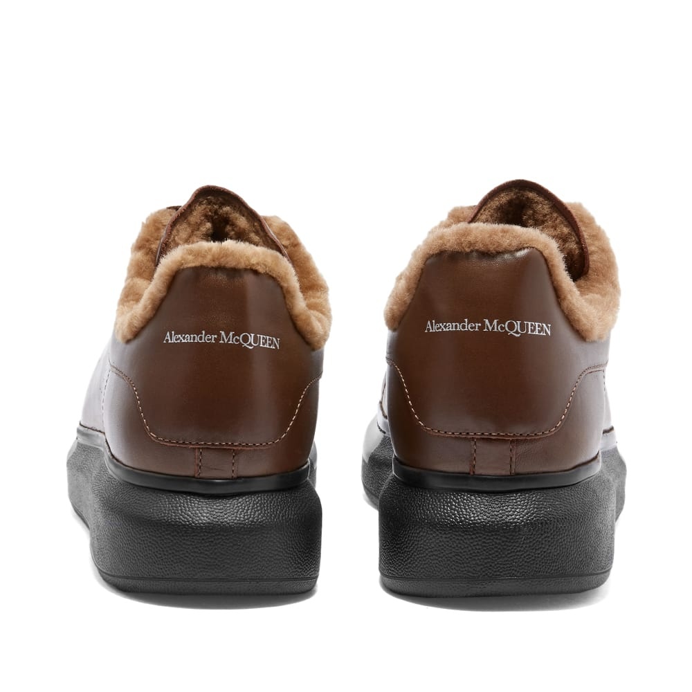 Alexander McQueen Shearling Lined Wedge Sole Sneaker - 3