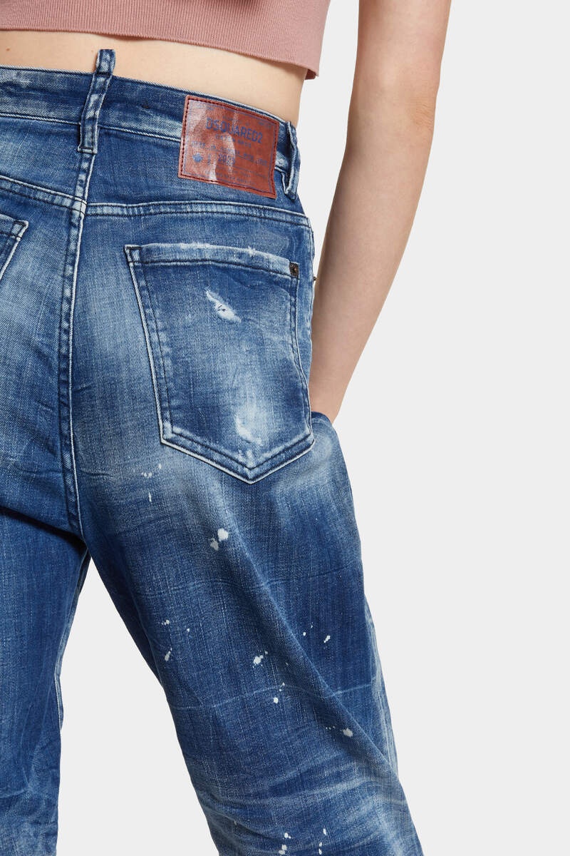 MEDIUM FILO BLU WASH 80'S JEANS - 5