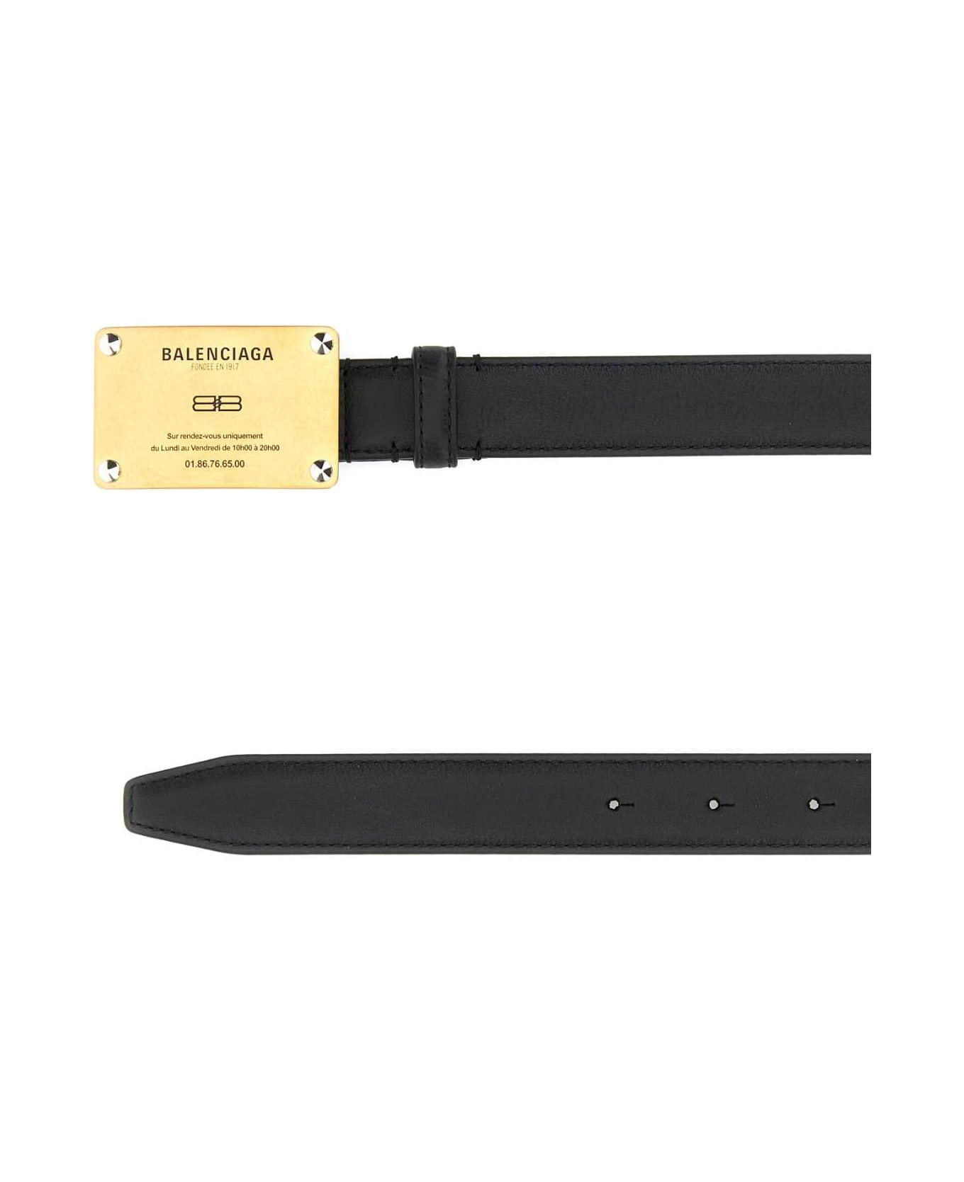Black Leather Lola Belt - 2