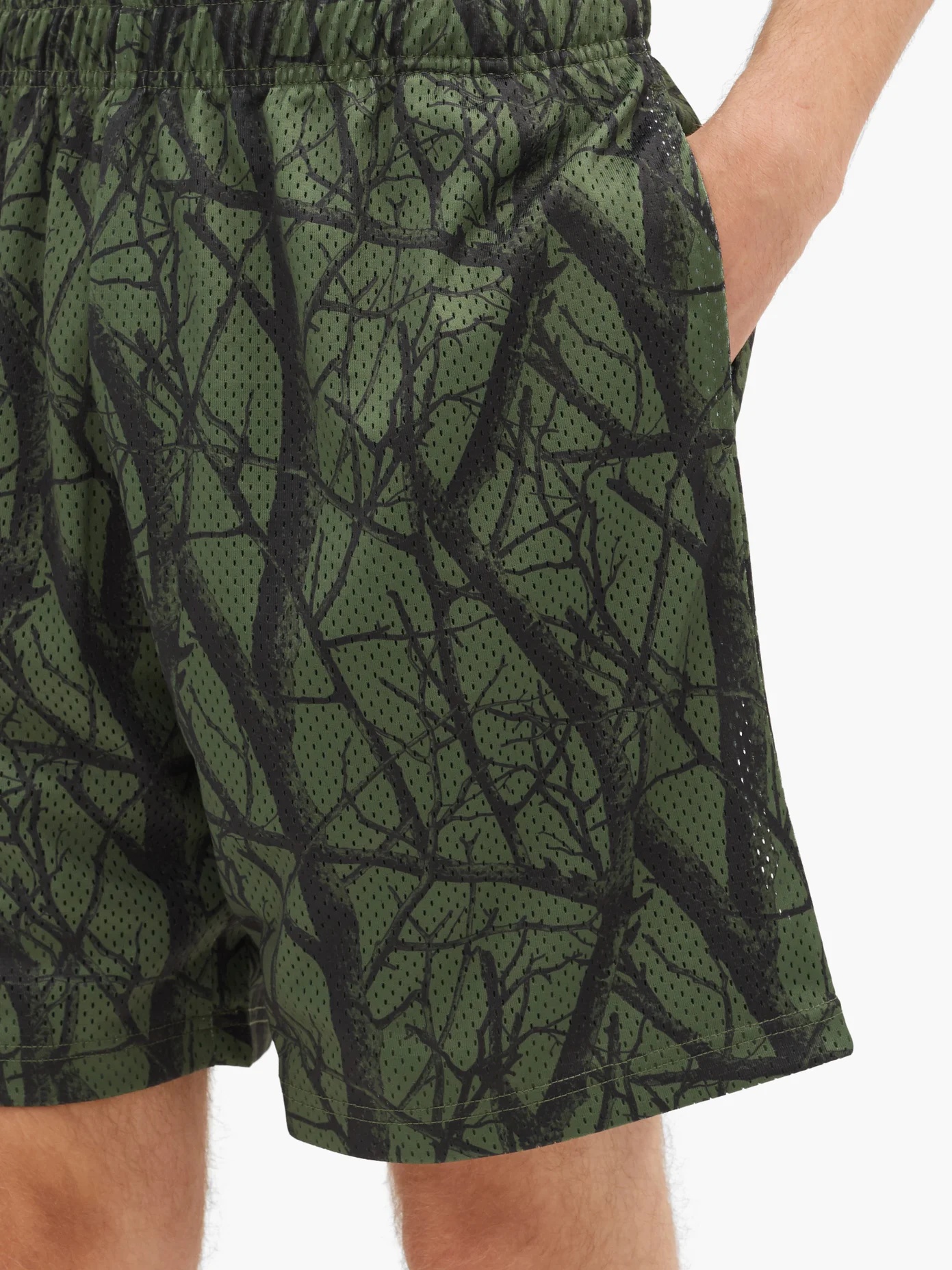 Practice tree-print shell shorts - 3