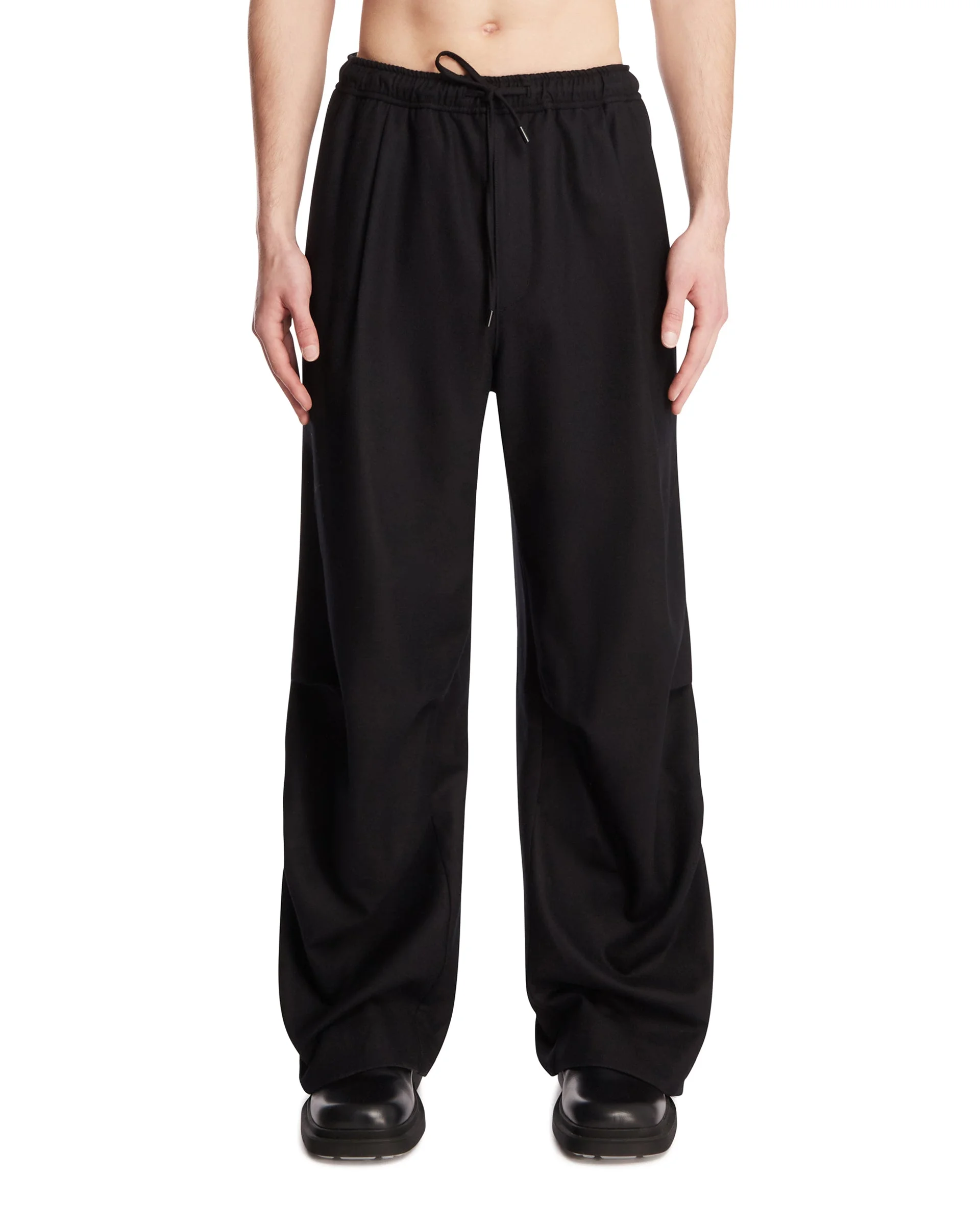 Black Wide Trousers - 1