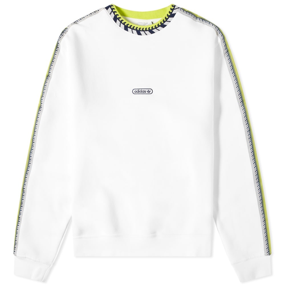 Adidas Rib Detail Crew Sweat - 1