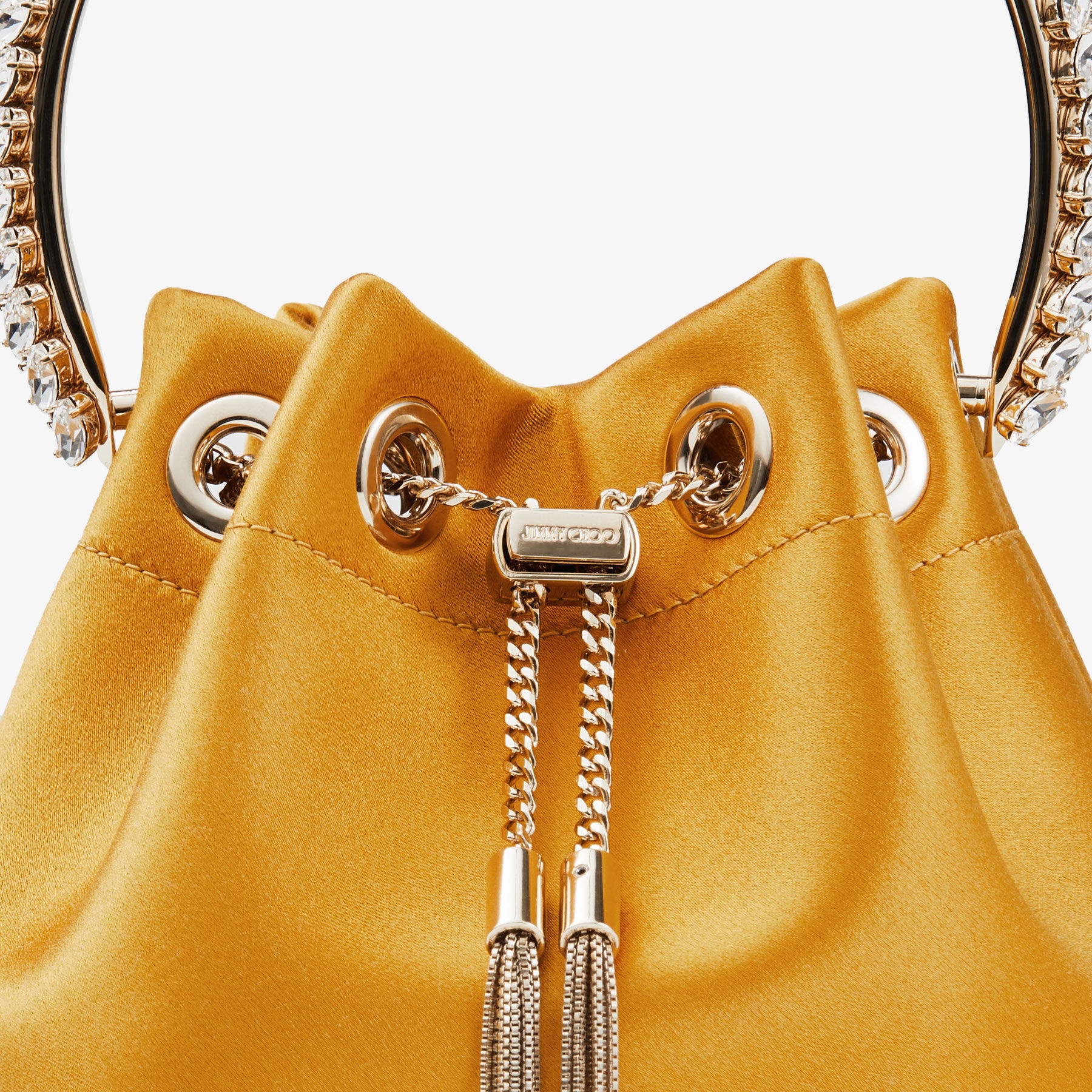 Bon Bon
Sunflower Satin Bag with Crystal Handle - 4