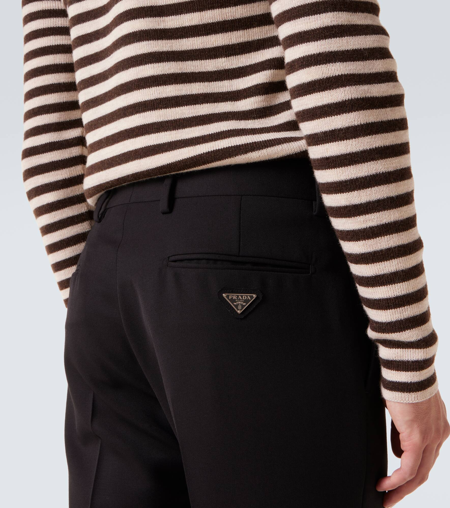 Virgin wool straight pants - 7