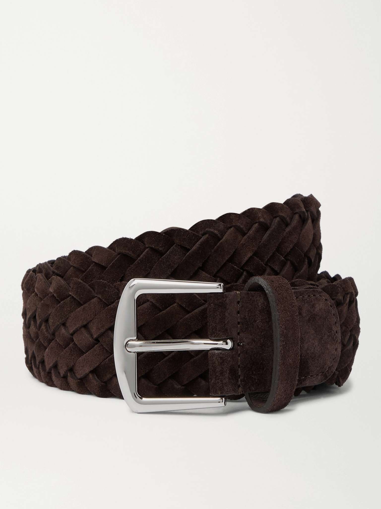 4cm Woven Suede Belt - 1