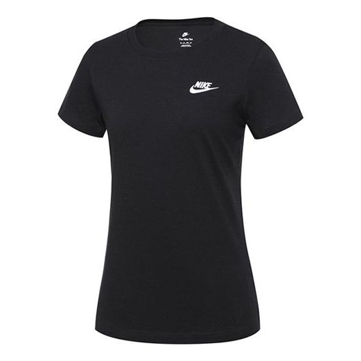 (WMNS) Nike Sportswear Club T-shirt 'Balck' DN2393-010 - 1