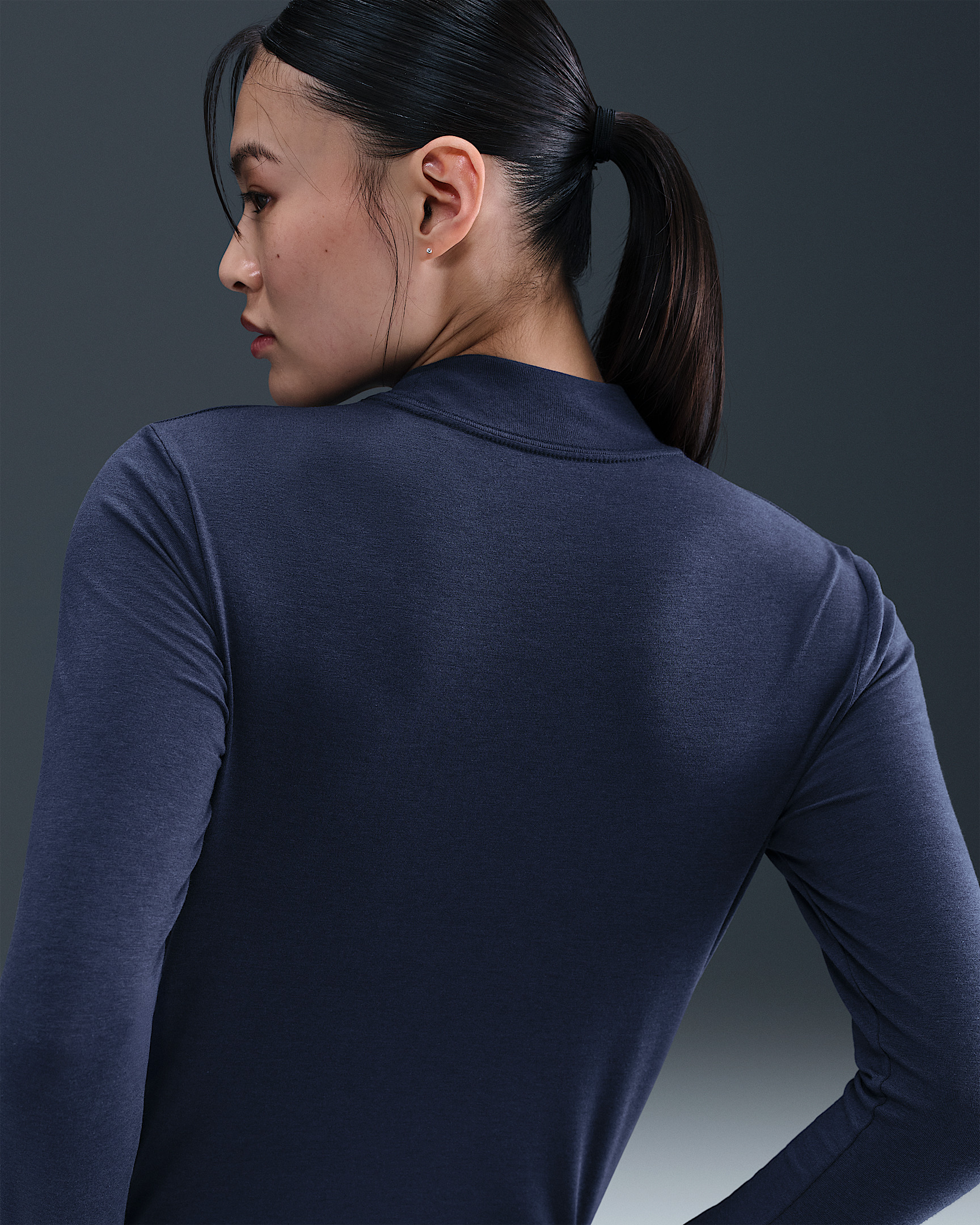 Nike Sportswear Chill Knit Women's Slim Long-Sleeve Mock-Neck T-Shirt - 2
