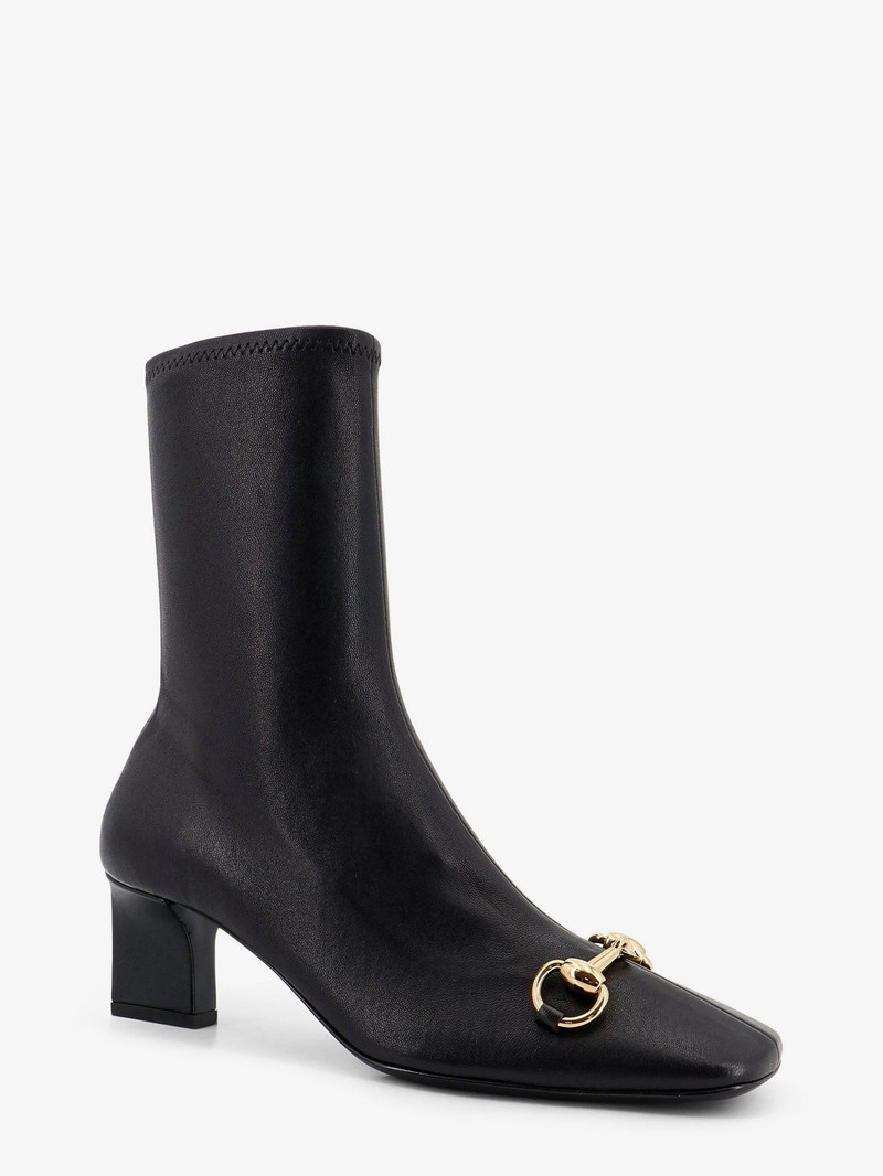GUCCI Women'S Signora Leather Boots With Horsebit On The Front outlook