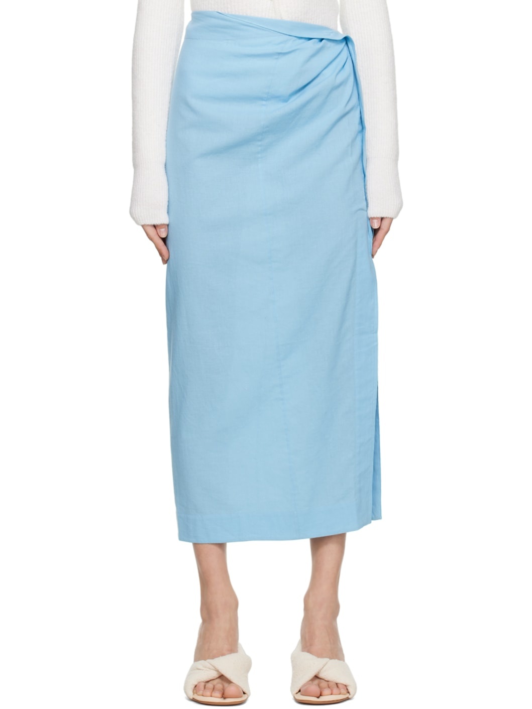 Blue Le Papier 'La Jupe Draggiu' Maxi Skirt - 1
