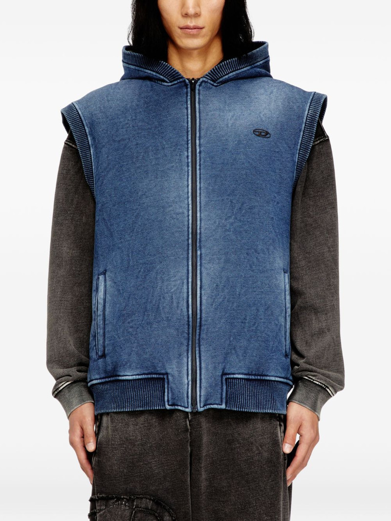 S-Hakel logo-detail zip-up hoodie 3