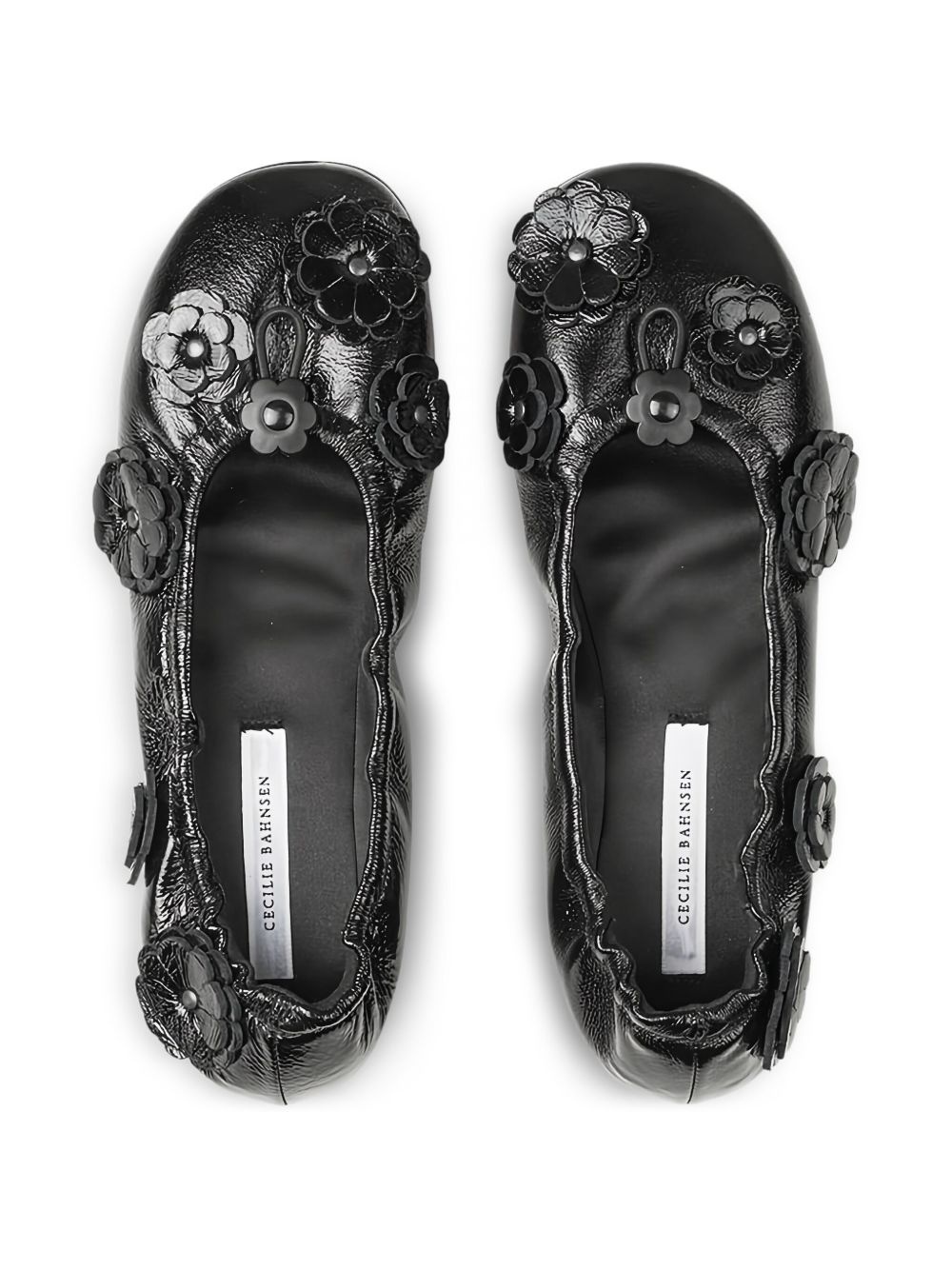 Brielle flower-embellished ballet flats - 3