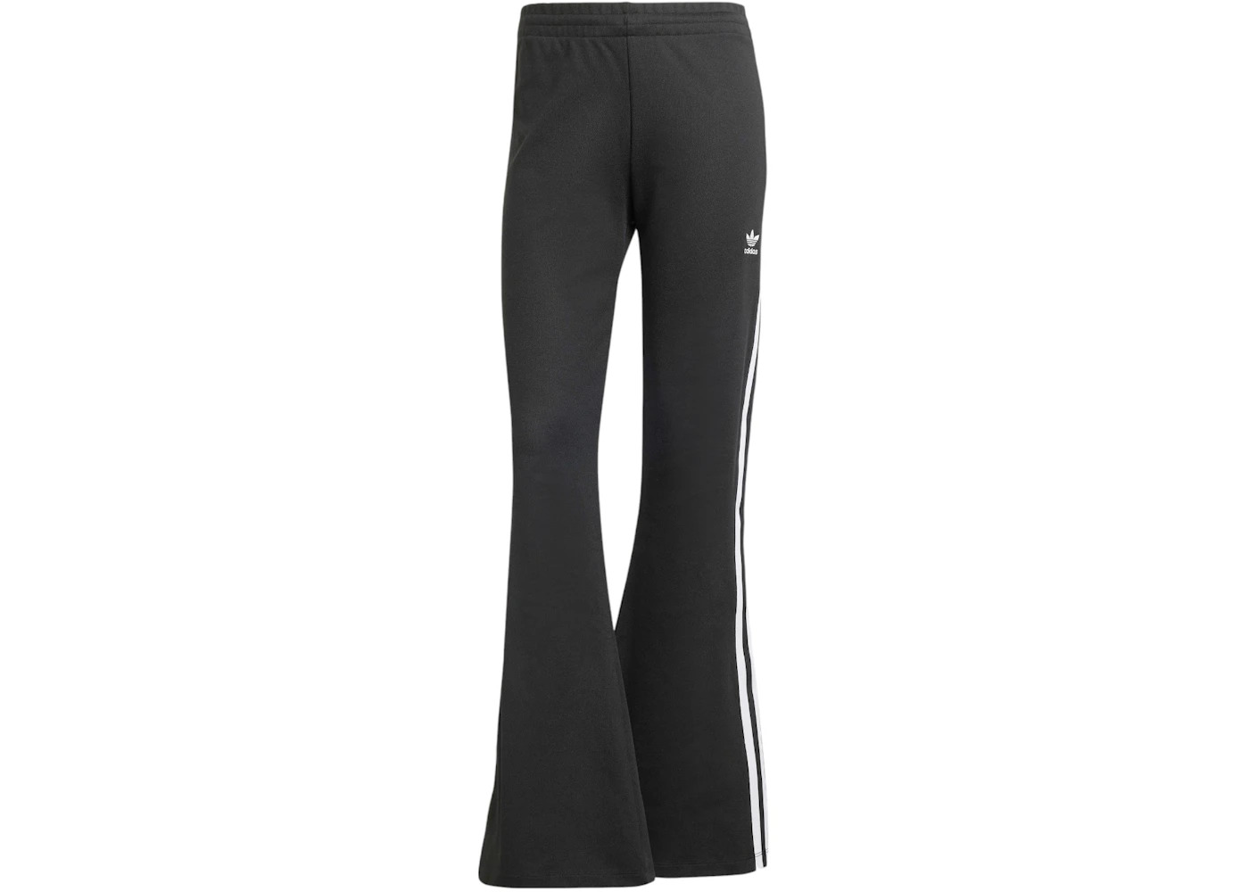adidas Women's Adicolor 3-Stripes Flared Track Pants Black - 1