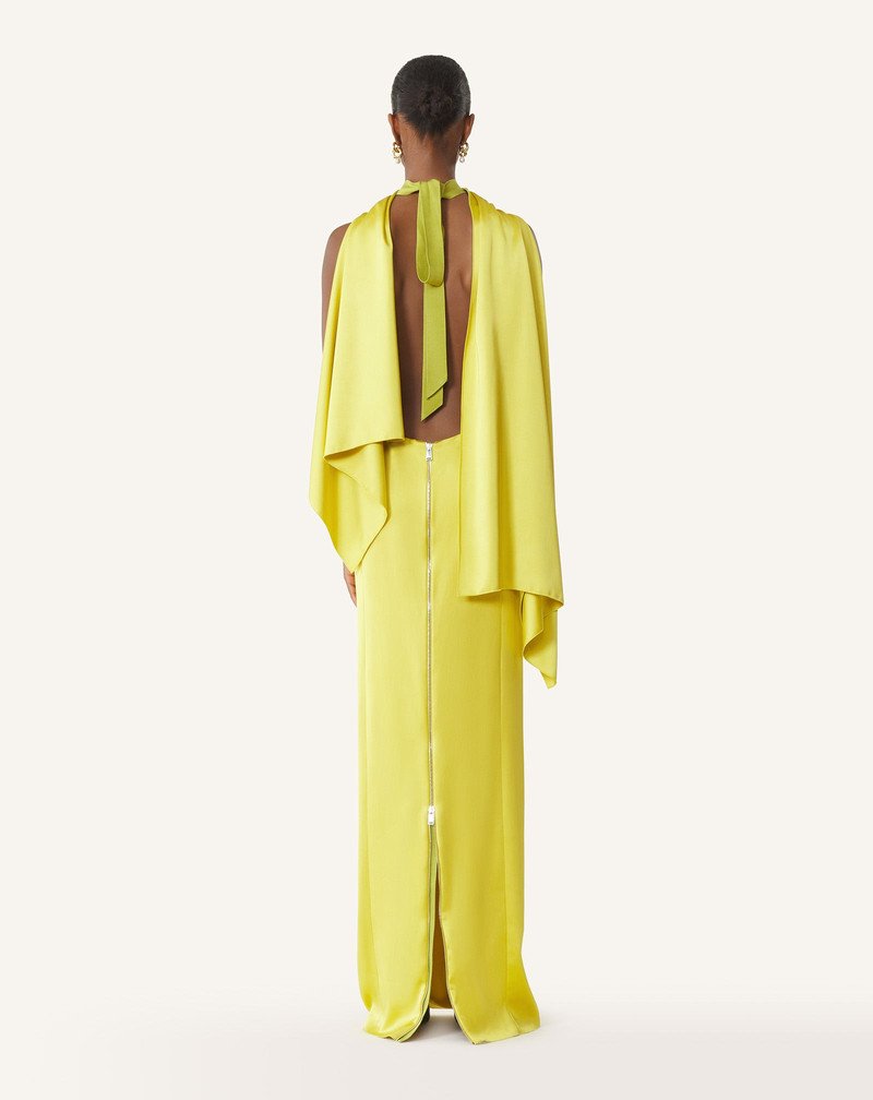 LONG SATIN DRESS 4